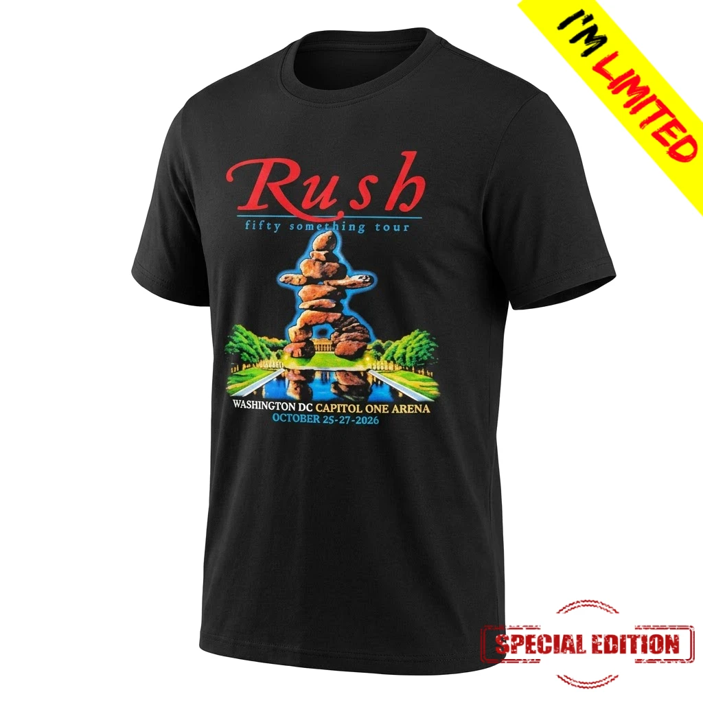 Rush Fifty Something 2026 Washington DC Concert T-Shirt